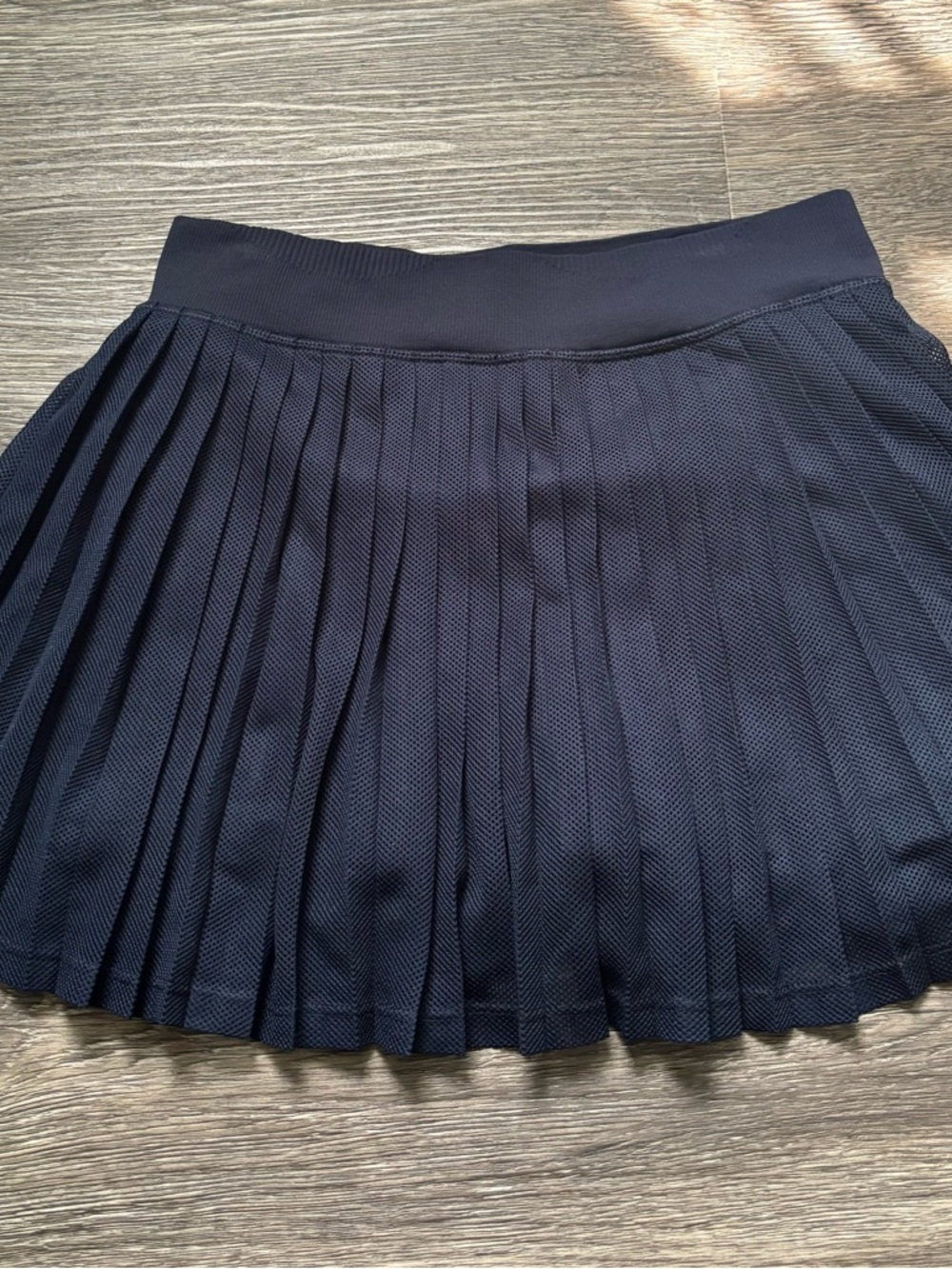 Free People Navy Pleated Athletic Skort